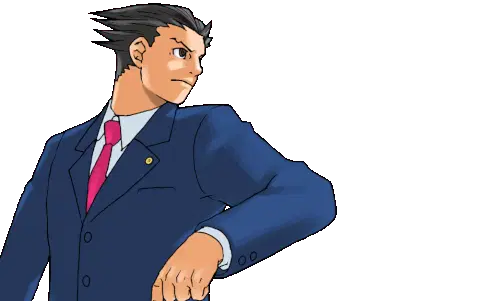 Phoenix Wright Objection! Ace Attorney Sticker