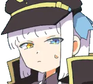 神楽めあ Mea: Thoughtful Anime Girl Sticker