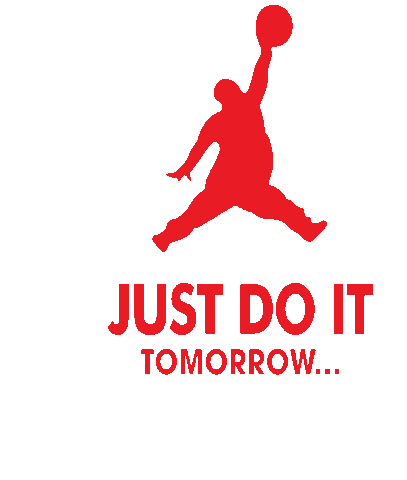 Antstonio Just Do It Tomorrow Spoof Logo