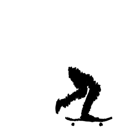 Jean Machado Skateboarding Silhouette Sticker