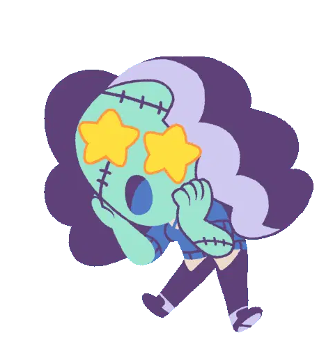 Vicky Schmidt Star Eyes Excited Sticker