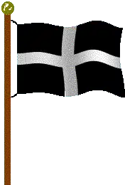 Kernow Cornwall St Piran Flag Sticker