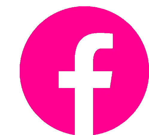 Pink Facebook Meta Logo Sticker
