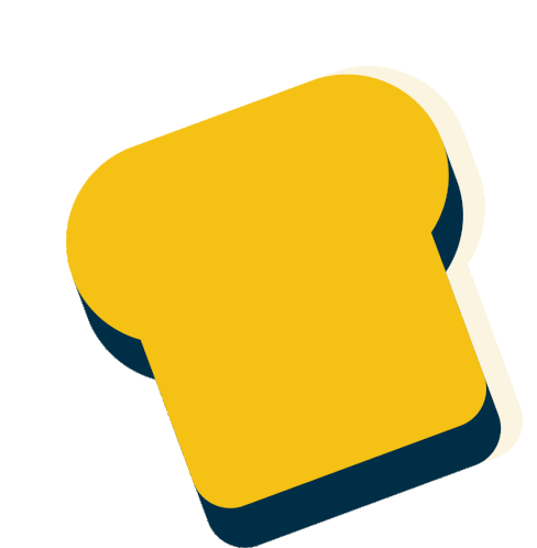 Animated Toast Slice Like Sticker