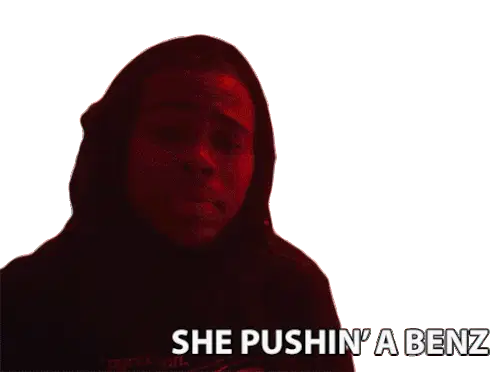 Childish Major: She's Pushin' A Benz Lyric Sticker