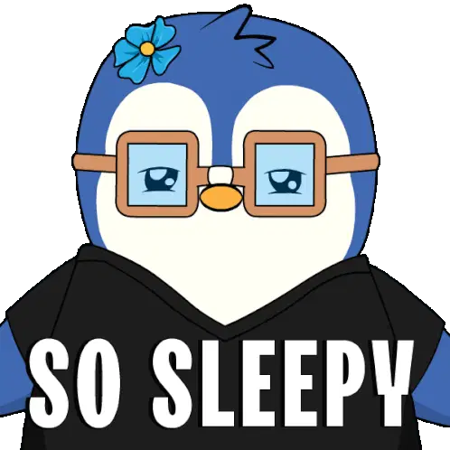 Tired Sleep Sticker