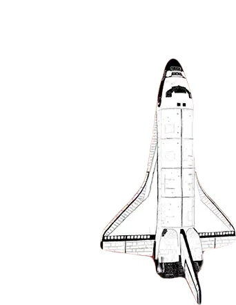 Animated Space Shuttle Imagine Dragons Sticker