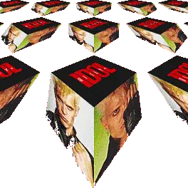 Billy Idol Rotating Cube Rock Star Sticker