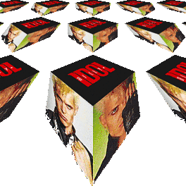 Billy Idol Rotating Cube Rock Star Sticker
