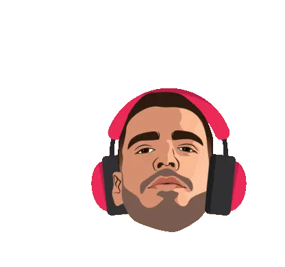 Kalogeros Konstantinos DJ Headphone Sticker