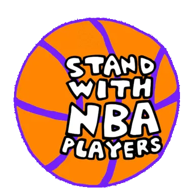 Stand With Nba Players Nba Sticker