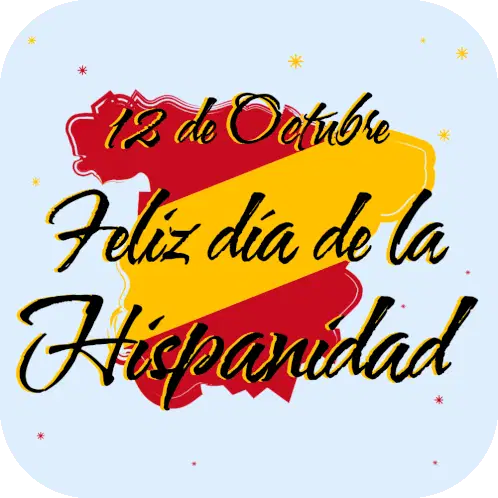 Fiesta Nacional De España Día De La Hispanidad Animado