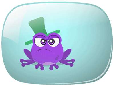 Purple Frog Singing & Playing Guitar