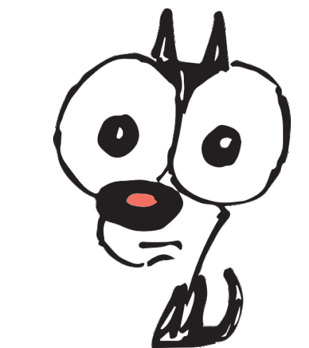 Mutts Mutt Scomics: Shocked Bug-Eyed Cat Sticker