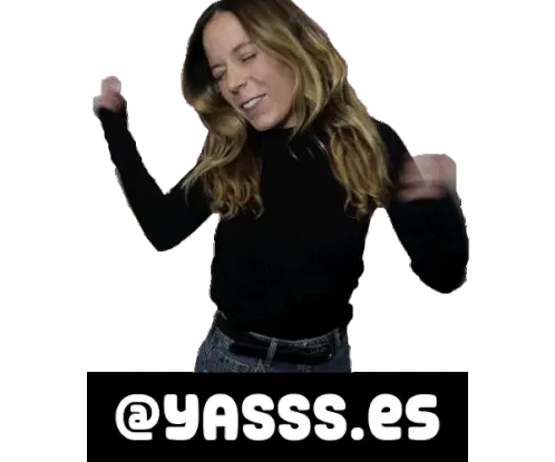 Yasss Esto Es Yasss Happy Woman Dancing Sticker