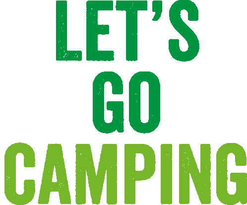 Let's Go Camping Campingwagner Animated Sticker