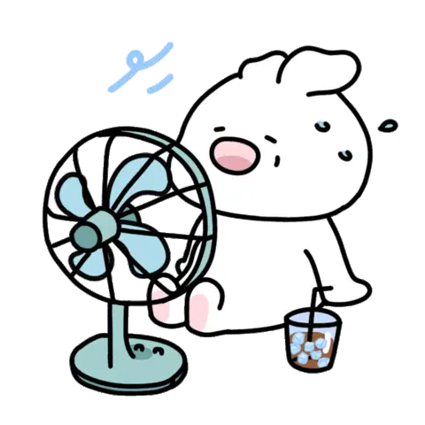 Man Sweating and Fanning with Money
