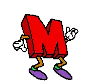 Dancing Letter M Animated Sticker
