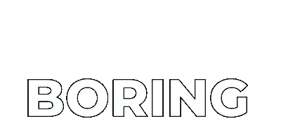 Boring Word Animated Text Sticker