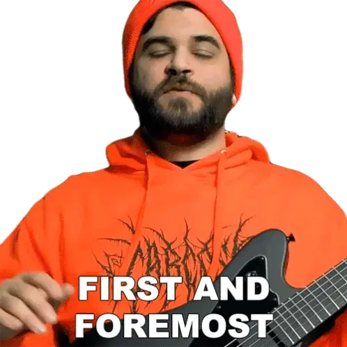 Andrew Baena: First And Foremost Guitar Sticker