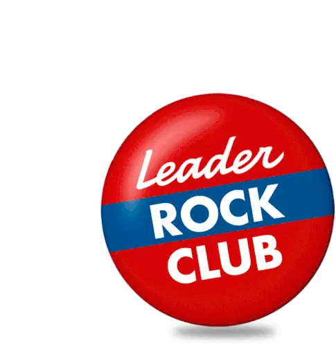 Leader ROCK CLUB Spinning Button Sticker