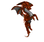Flying Dragong Red Pixel Dragon Sticker