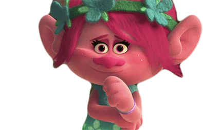 Poppy Trolls: Trying Not To Laugh Chuckle Sticker