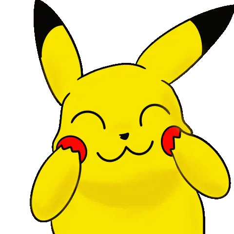 Pikachu Peekaboo Funny Face Sticker