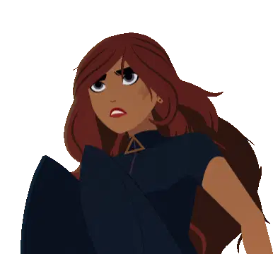 Carmen Sandiego Looking Up Sticker