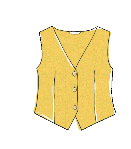 Stylish Yellow Fashion Vest