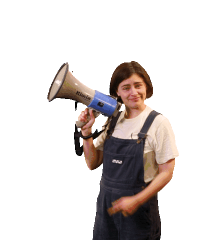 Chloe Swarbrick with Megaphone - Sound On