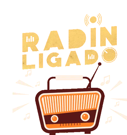 Joao Neto E Frederico Radin Ligado Radio Sticker