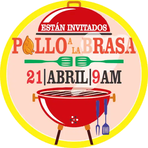 Pollo a la Brasa Invitación 21 Abril