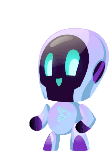 Iderix Ideris Cute Robot Waving Sticker