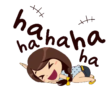 Alice Laughing Hahahaha Animated Sticker