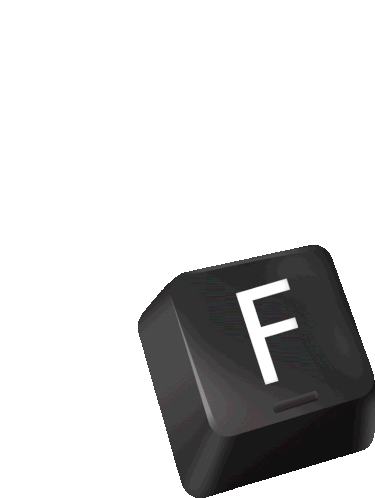 F Key: Press F In The Chat Animated Sticker