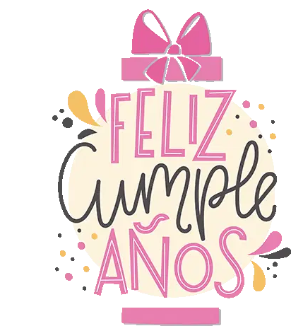 Feliz Cumpleaños Con Onda Sticker
