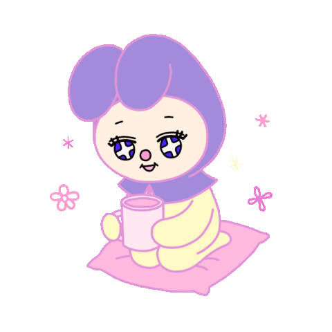 Cozy Bunny Character with Iced Coffee Espresso