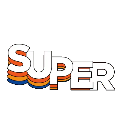 Super Star Retro Animated Text Sticker