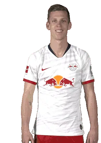 Dani Olmo lacht und zeigt auf dich