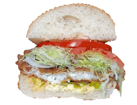 Food Fried Chicken Sandwich Sticker