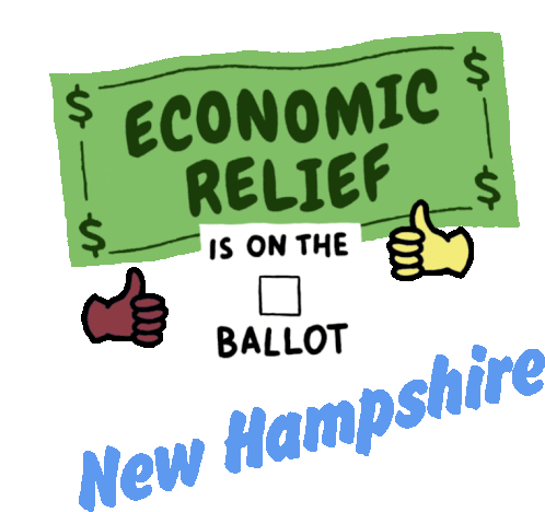 New Hampshire Economic Relief Election Sticker