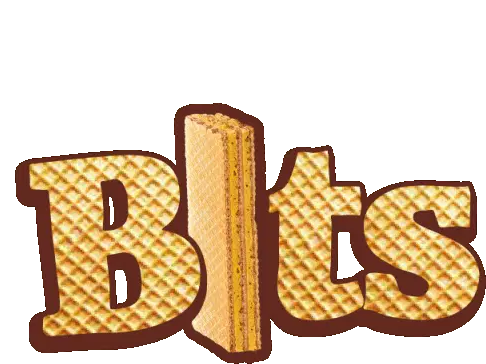 Bits Costa Wafer Biscuit Logo Sticker