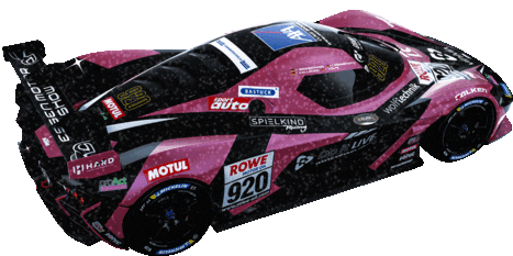 Pink Racing Car Sticker: KTM Nürburgring Endurance