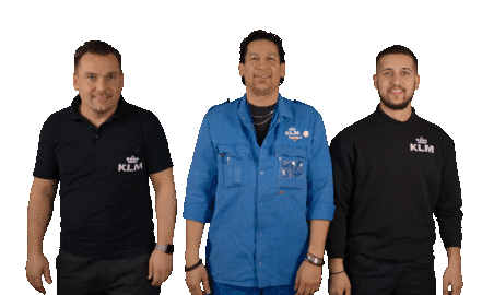 KLM Aviation Crew Arms Crossed Sticker