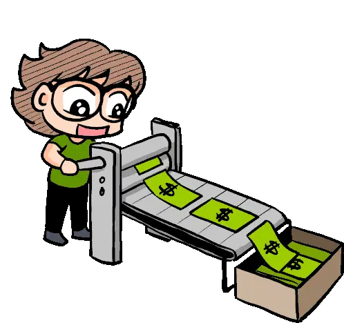 Printing Money Print Money Sticker