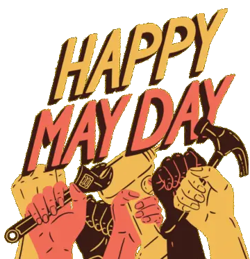 Happy May Day Womens Rights Sticker