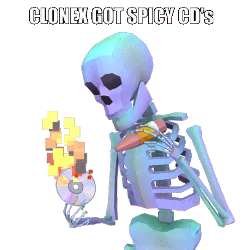 Metaverse Clonex Skeleton with Spicy CD's