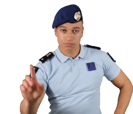 Marechaussee K Mar Nope Head Shaking Police