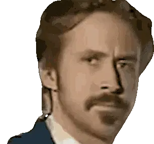Ryan Gosling Intense Stare Sticker